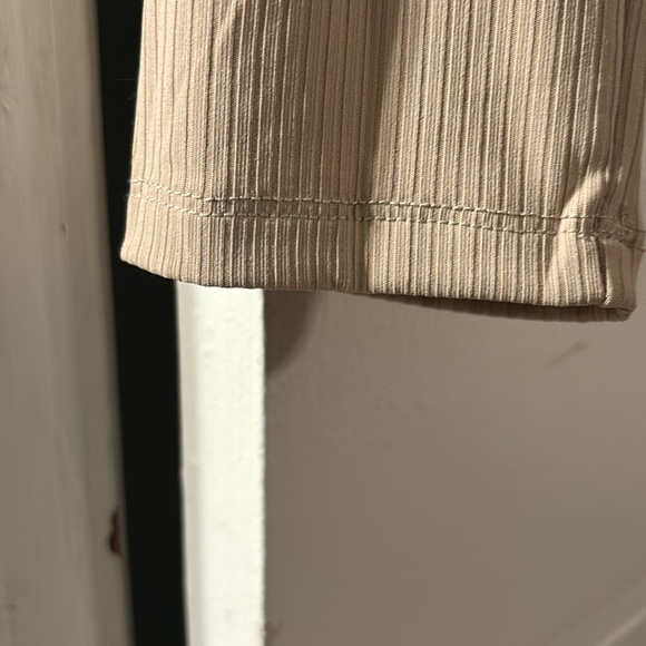 Lulus Corset Top - Women’s Shirt - Long Sleeve Shirt - Crop Top - Gifts - Tan - Picture 4 of 6